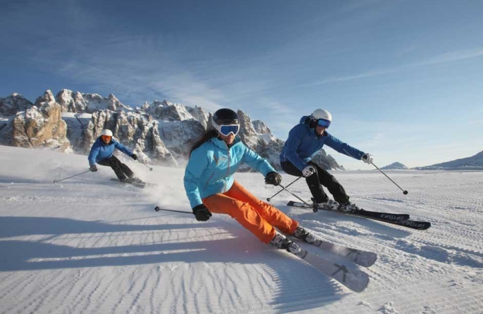 Skifahren Dolomiten Laien Val Gardena